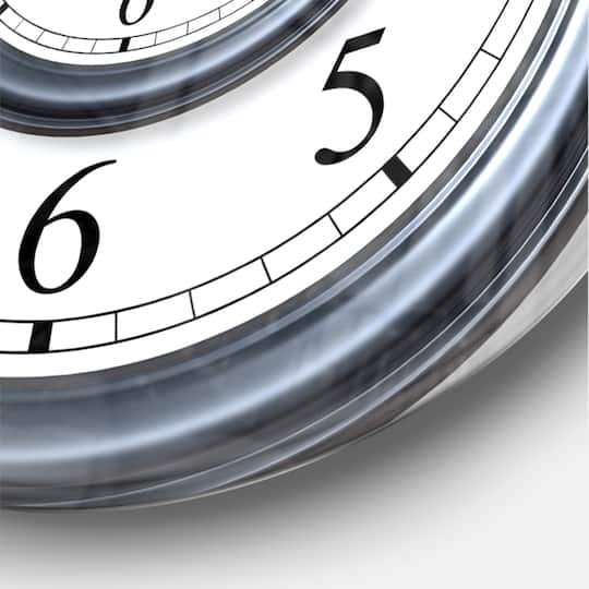 Designart Time Spiral Analog Wall Modern Wall Clock